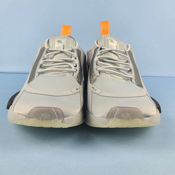 Adidas Running Shoes Mens Size 8.5 NMD R1 Spectoo NASA Halo Silver Orange FZ3200 - Picture 5 of 16